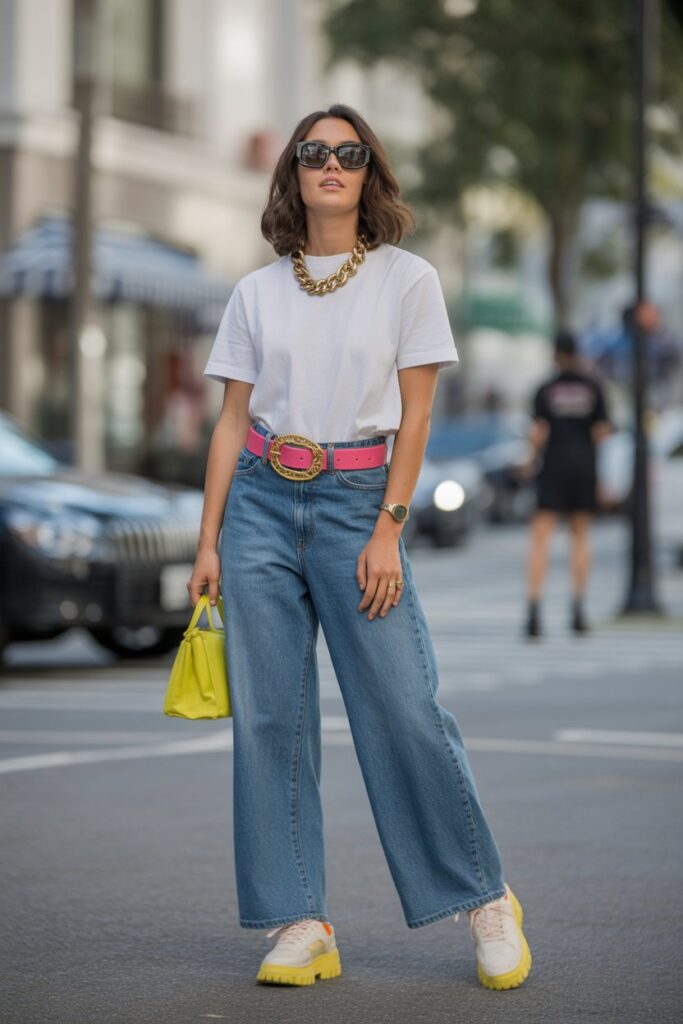Statement Accessories With Basics
