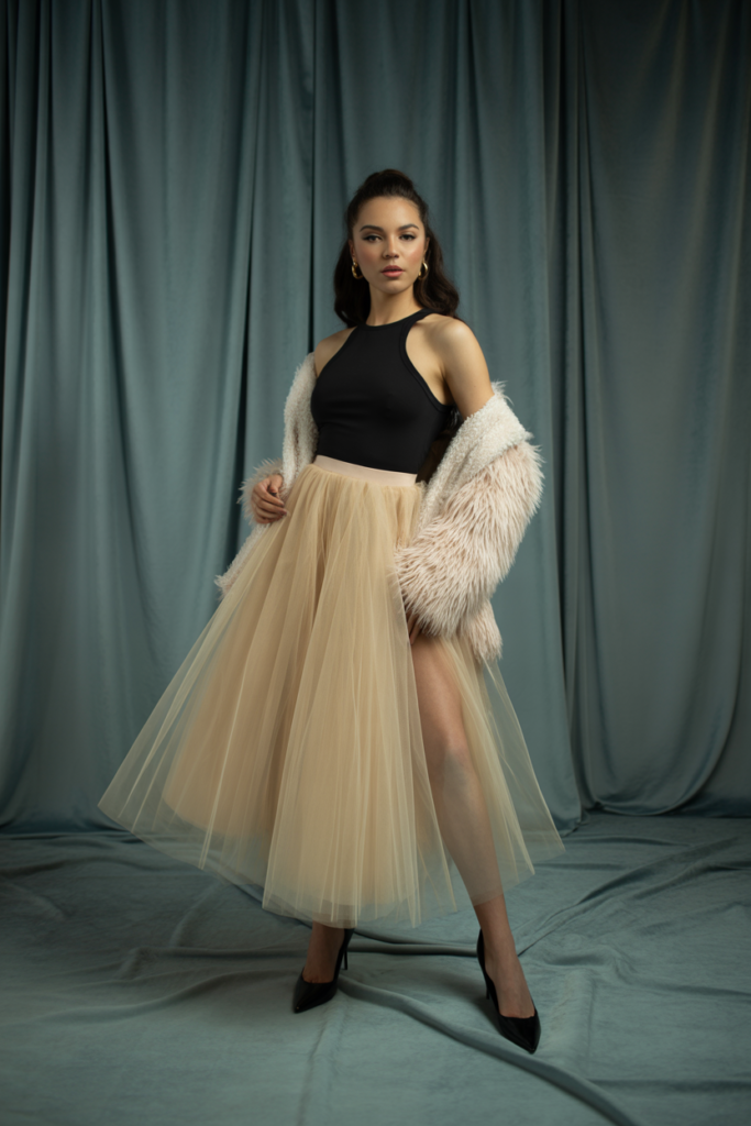 Tulle Skirt + Fitted Bodysuit