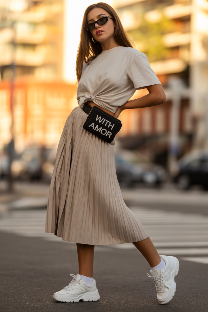 With A Statement Belt Bag