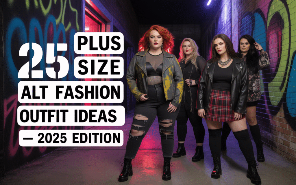 plus size alt fashion outfit ideas