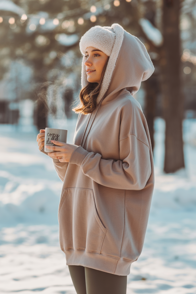 fleece lined hoodie