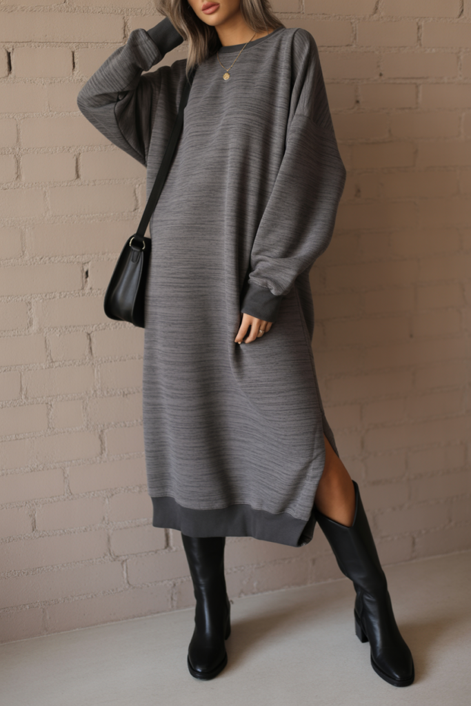 oversized sweat dress