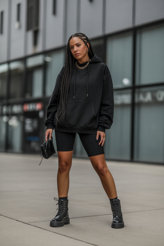 All-Black Streetwear Look