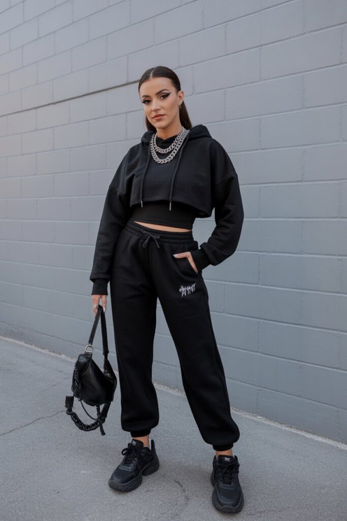 All-Black Streetwear Set