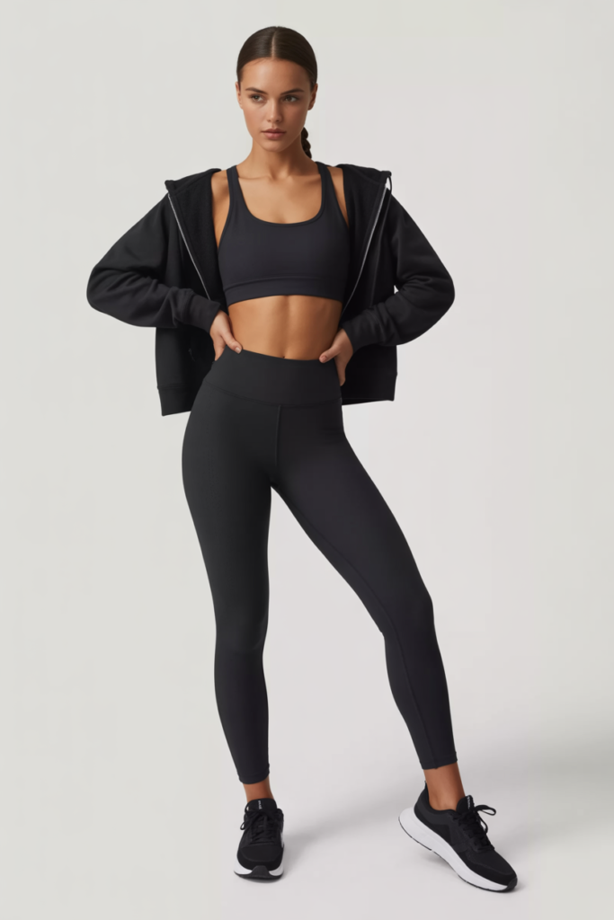 All Black Workout Set