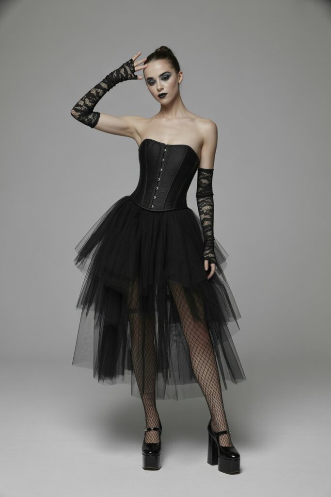 Black Corset + Tulle Skirt