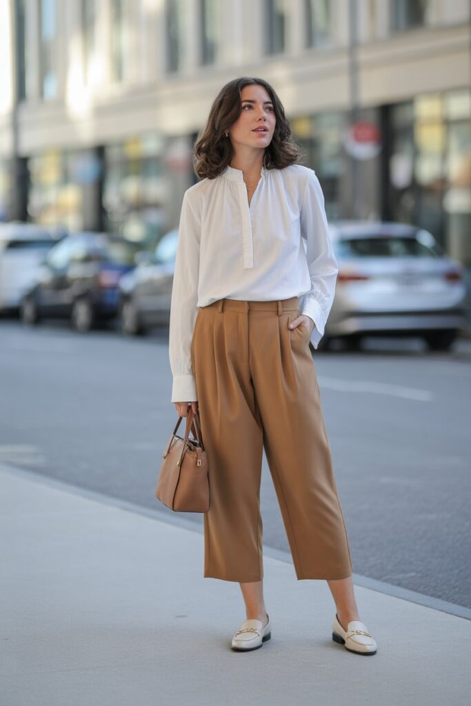 Blouse + Cropped Trousers