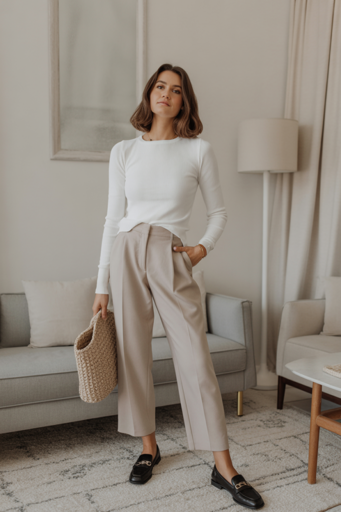 Casual Knit + Trousers