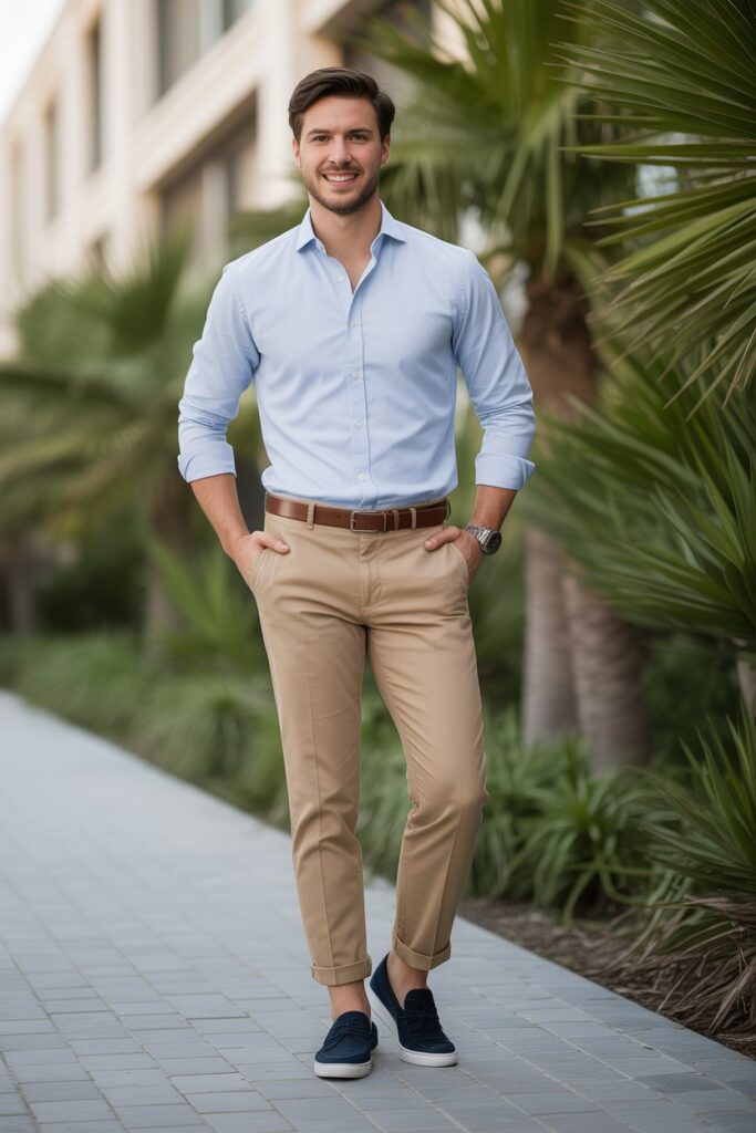 Chinos + Dress Shirt