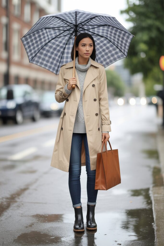 Classic Trench Coat + Ankle Boots