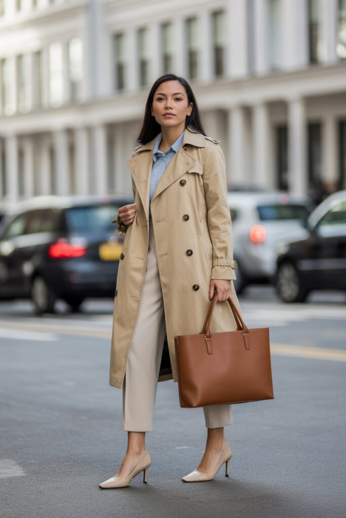 Classic Trench Coat + Office Staples