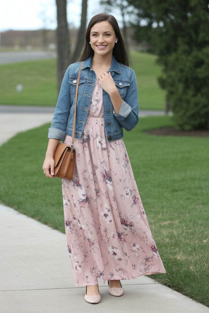 Floral Maxi Dress With Flats