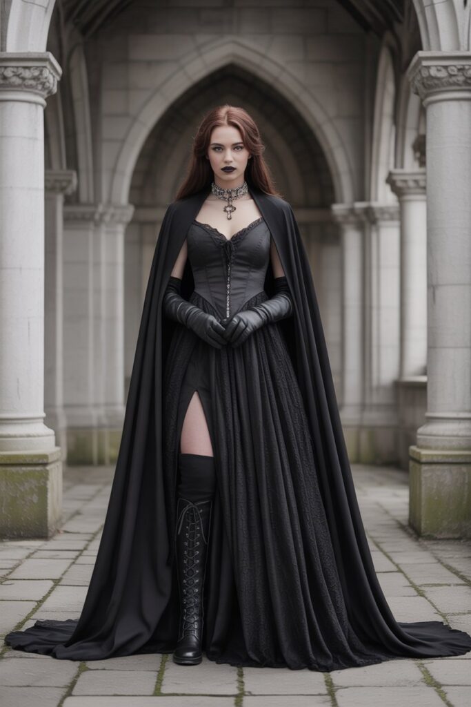Gothic Gown + Long Cape