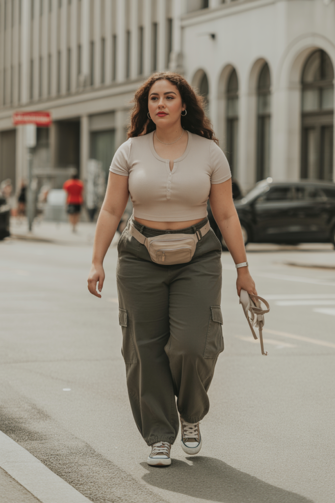 Henley Top + Cargo Pants