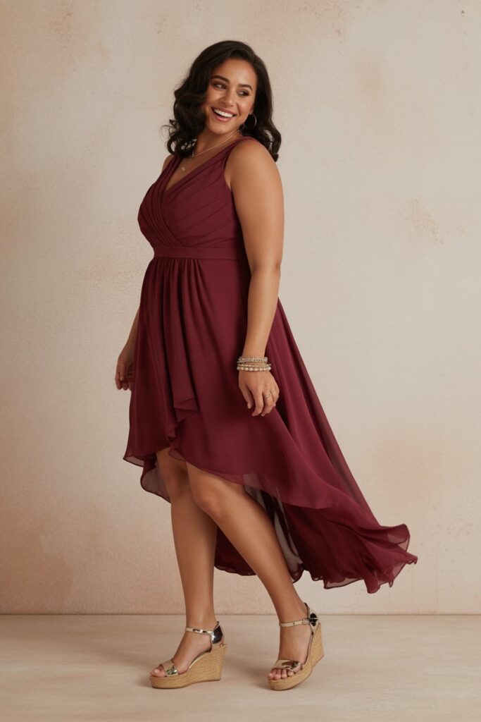 High-Low Hemline Dress For Playful Charm