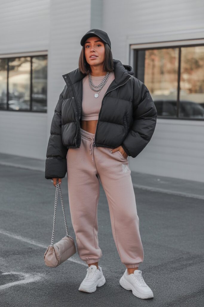 Jogger Set + Puffer Jacket