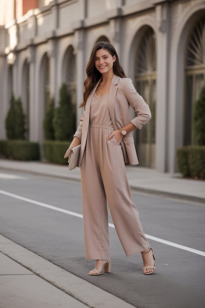 Jumpsuit With A Blazer