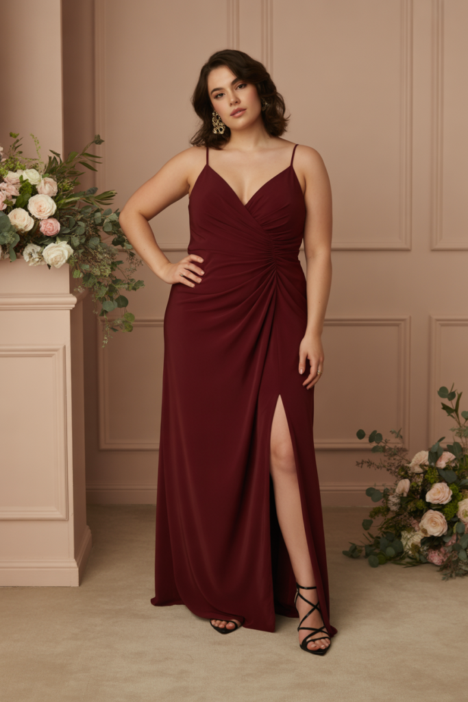 Maxi Dress With Slit For Subtle Allure
