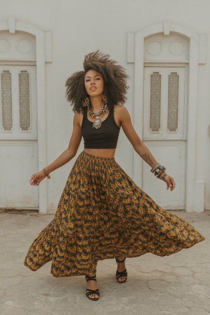 Maxi Skirt + Crop Top