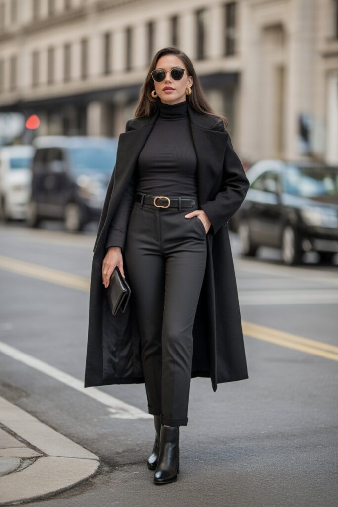 Monochrome All-Black Ensemble