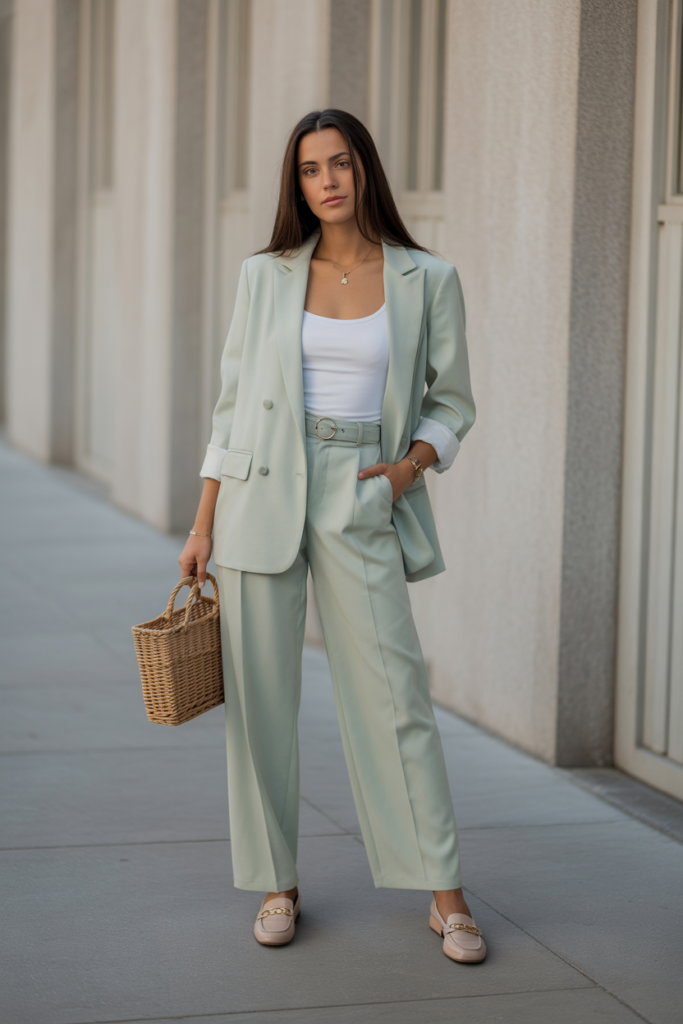 Monochrome Blazer Set