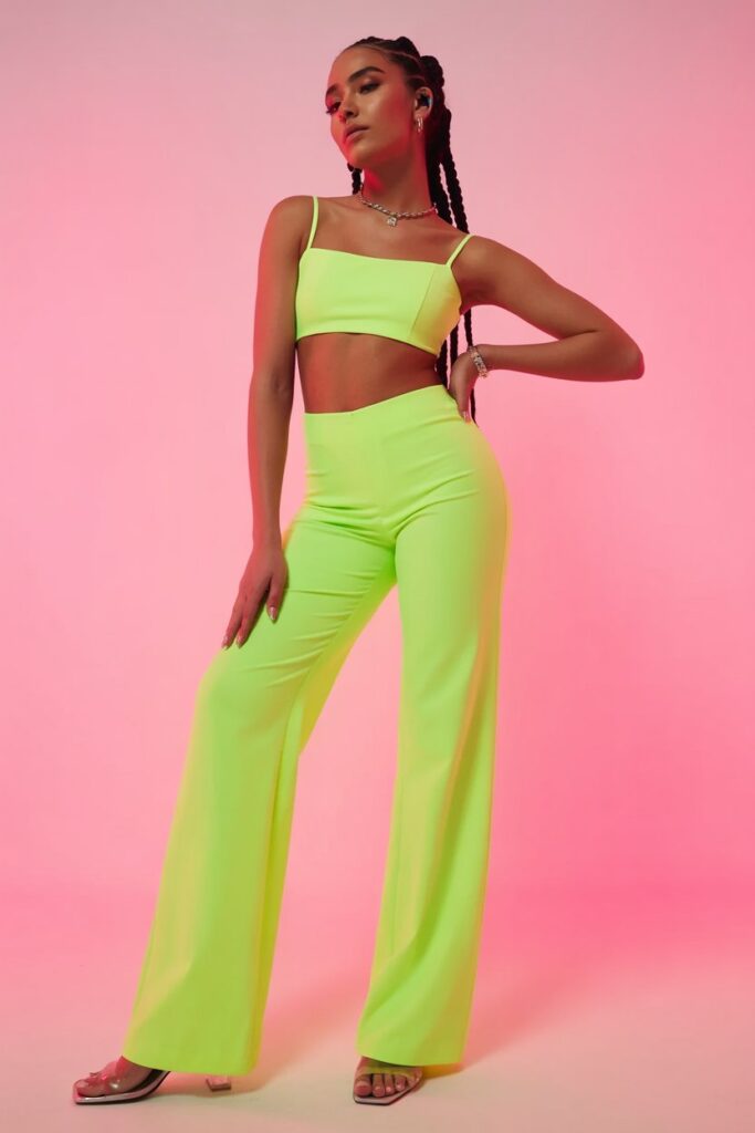 Neon Co-Ord Set + Heels