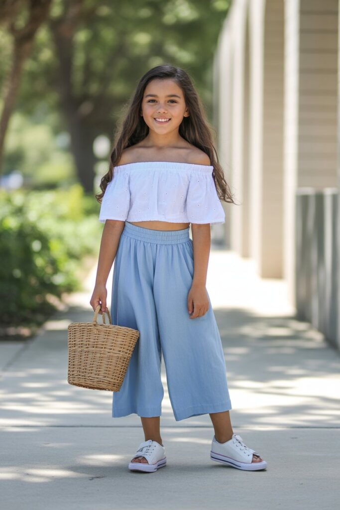 Off-Shoulder Top + Culottes