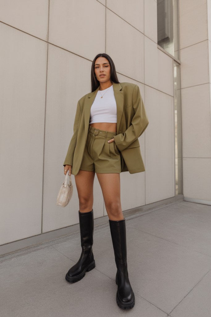 Oversized Blazer + Shorts