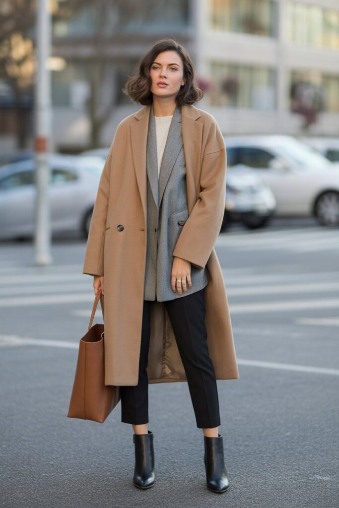 Oversized Coat + Slim Pants