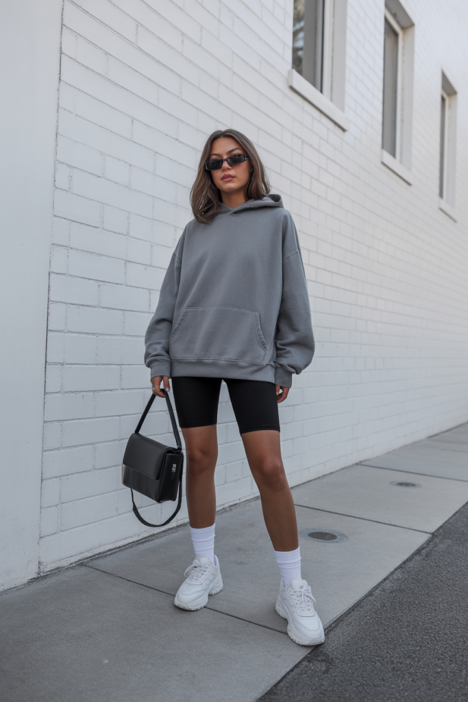 Oversized Hoodie + Biker Shorts.m