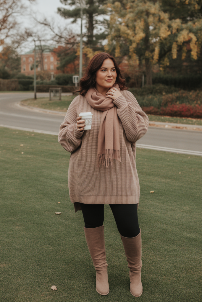 Oversized Sweater + Leggings For Cozy Chic