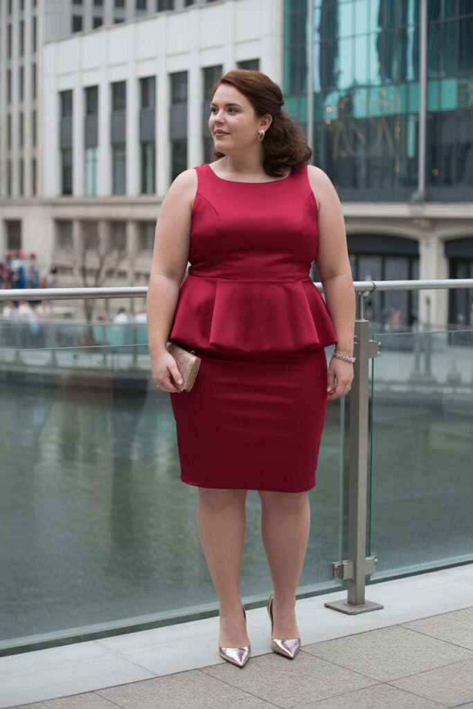 Peplum Dress For A Flattering Shape