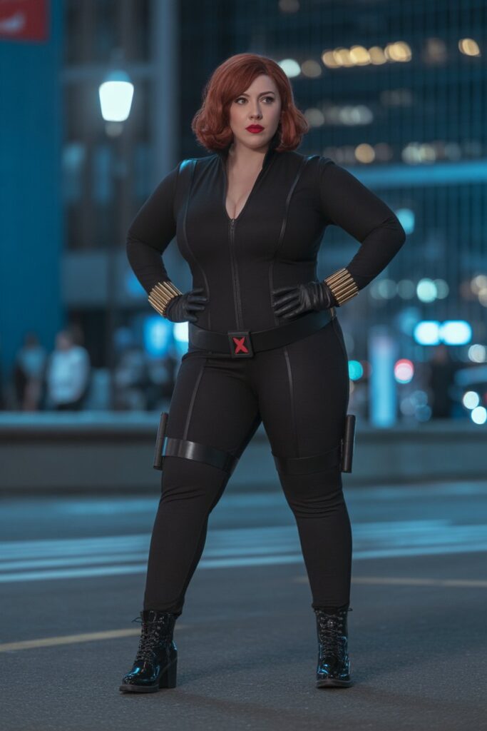 Plus Size Black Widow Cosplay