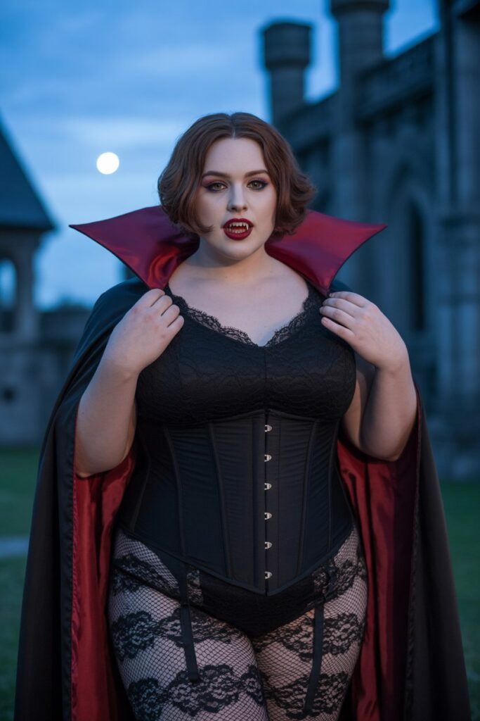 Plus Size Gothic Vampire Cosplay