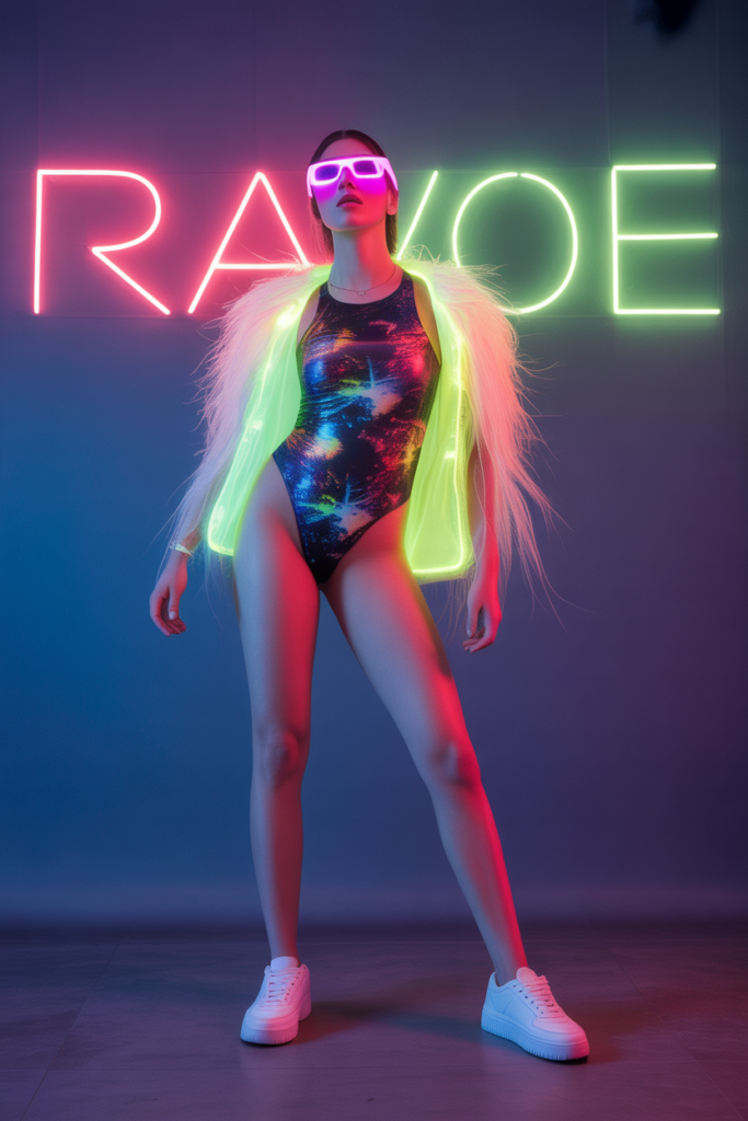 Rave Bodysuit + LED Accessories