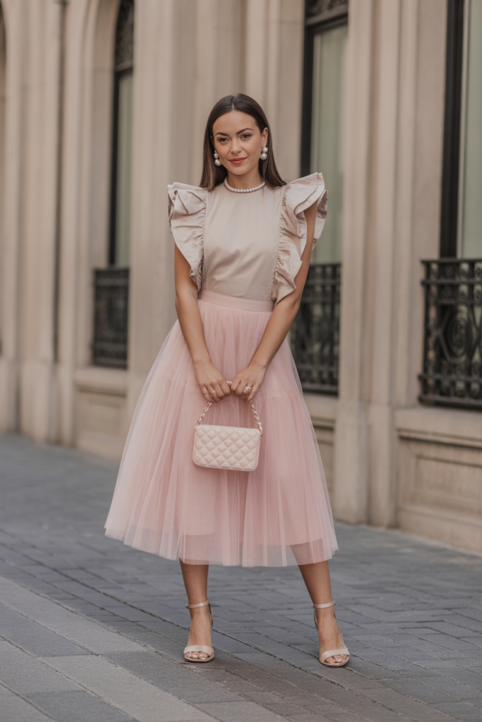 Ruffle Top + Tulle Skirt