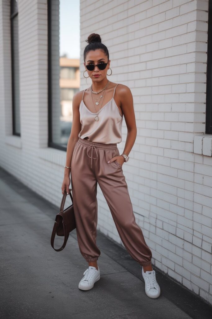 Satin Tank + Joggers