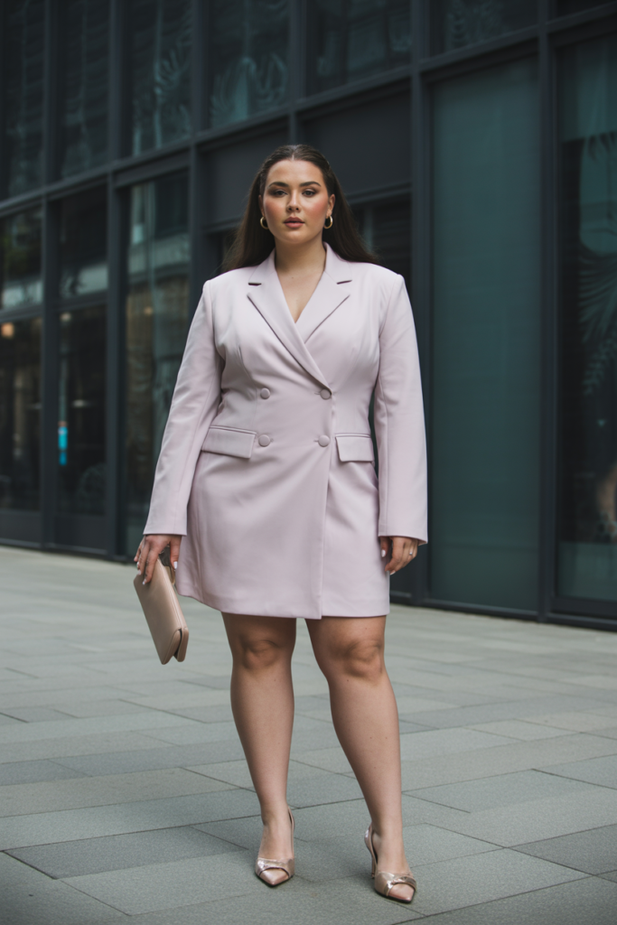 Structured Blazer Dress For Modern Chic
