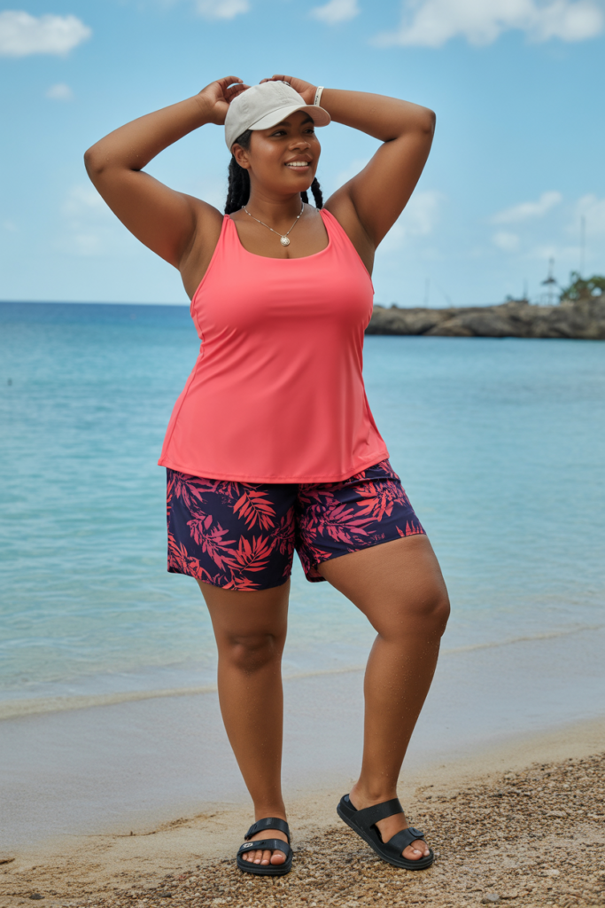 Tankini + Board Shorts