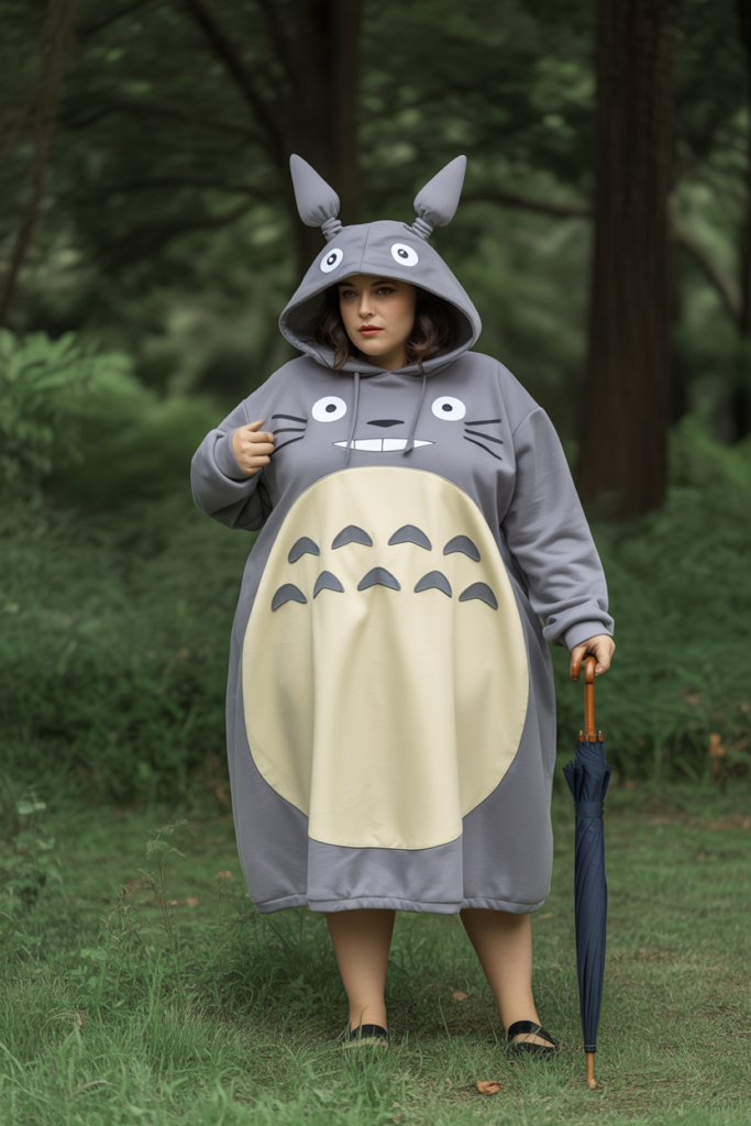 Totoro-Inspired Plus Size Cosplay