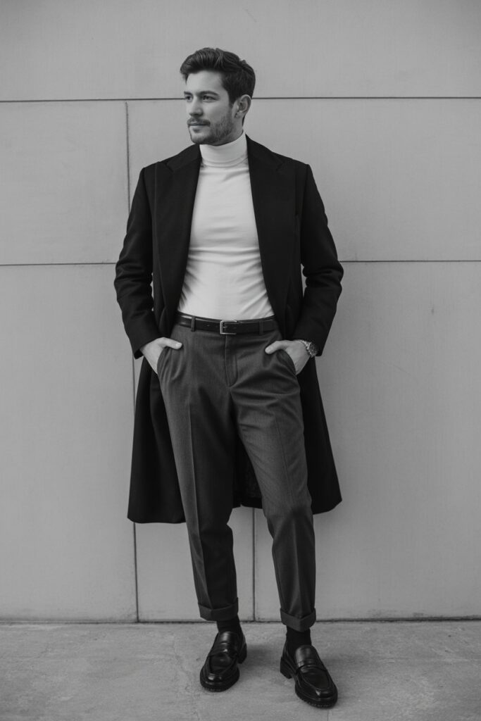 Turtleneck + Dress Pants