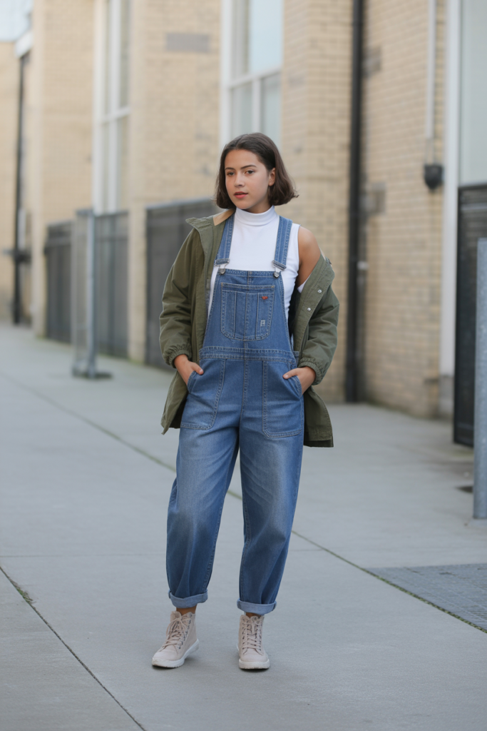 Turtleneck + Overalls