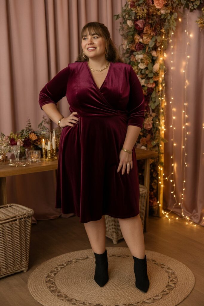 Velvet Dress For Fall And Winter Weddings