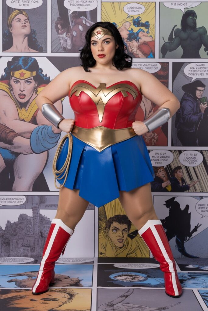 Wonder Woman-Inspired Plus Size Cosplay a