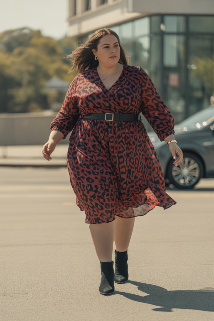 Wrap Dress + Belted Waist For Timeless Confidence