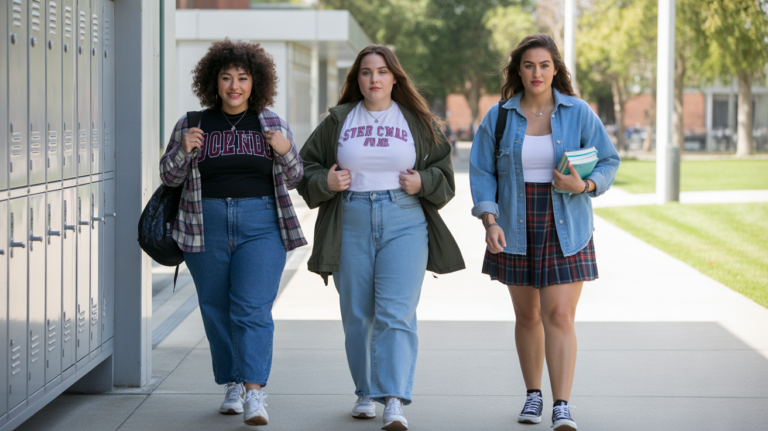 plus size back to school outfits