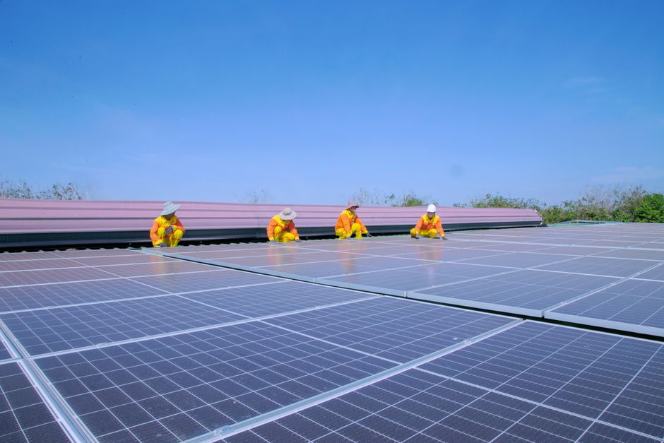 solar panel installation